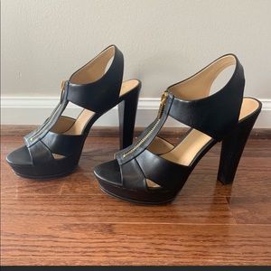 Michael Kors platform black heels